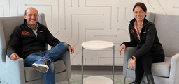 Pictured (L-R) Alexis Borisy, Executive Chairman, Board of Directors &amp; Melanie Nallicheri, Chief Executive Officer EQRx
Photo credit © Fierce Biotech.
