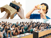 The Holoeyes smartphone VR app with a viewer